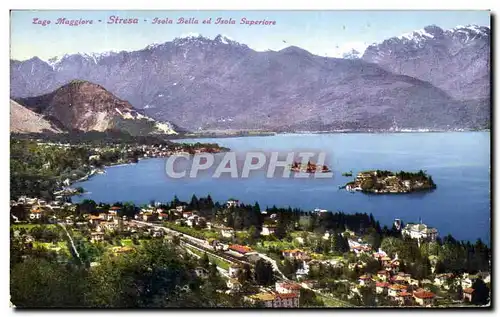 Cartes postales Italie Lago Maggiore Stresa isola Bella ed isola superiore