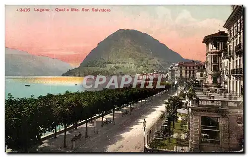 Cartes postales Italie Lugano Quai e mte San Salvatore