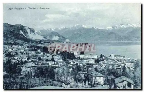 Cartes postales Italie Stresa Panorama