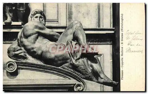 Cartes postales Italie Firenze Cappelle medicee il giorno Michelangelo