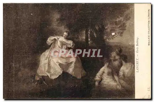 Cartes postales Fantaisie Lancret Girls bathing Wallace Collection London