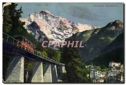 Cartes postales Jungfrau Intelaken Hardebahn