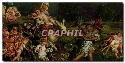 Ansichtskarte AK Fantaisie WAlker Art Gallery Liverpool The triumph of the Innocents Holman Hunt