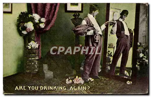 Cartes postales Fantaisie Are your drinking again ? Alcool