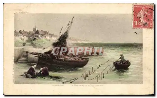 Cartes postales Fantaisie Marine Bateau