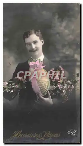 Cartes postales Fantaisie Homme oeuf