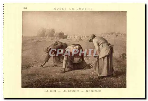 Cartes postales Musee Du Louvre Millet Les Glaneuses