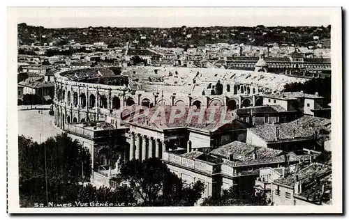 Cartes postales Nimes Vue Generale Les arenes