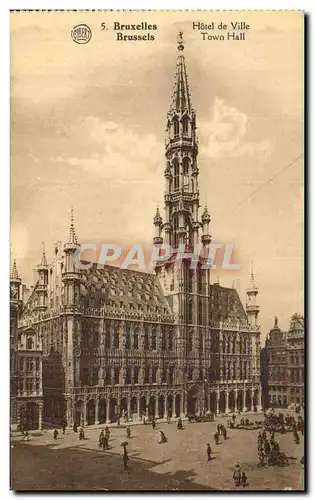 Cartes postales Bruxelles Hotel de Ville