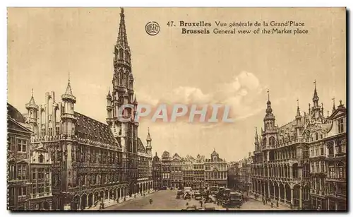 Cartes postales Bruxelles Vue Generale de la Grand Place