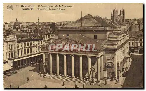 Ansichtskarte AK Bruxelles Theatre Royal de la Monnaie