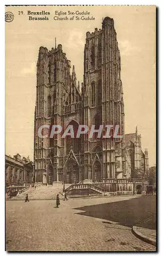 Cartes postales Bruxelles Eglise Ste Gudule