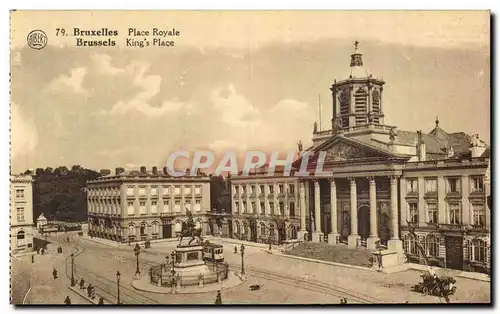 Cartes postales Bruxelles Place Royale