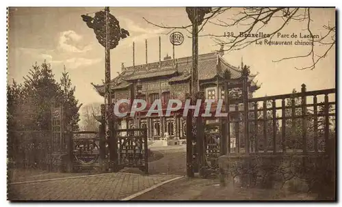 Cartes postales Bruxelles Parc de Laeken Le Restaurant chinois