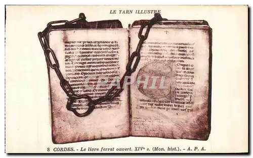 Cartes postales Le Tarn Illustre Cordes Le Livre ferrat