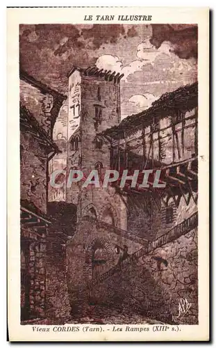 Cartes postales Le Tarn Illustre Vieux Cordes Les Rampes