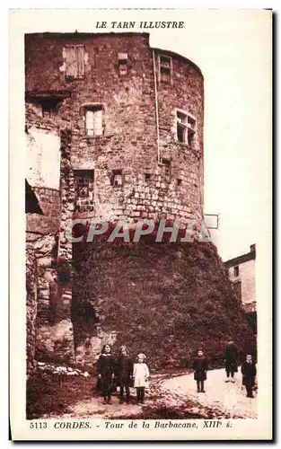 Cartes postales Le Tarn Illustre Cordes Tour de la Barbacane Enfants