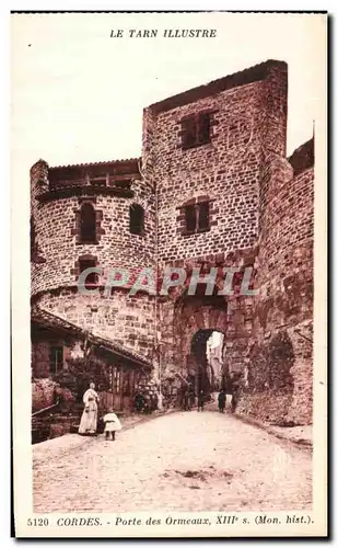 Cartes postales Le Tarn Illustre Cordes Porte des Ormeaux