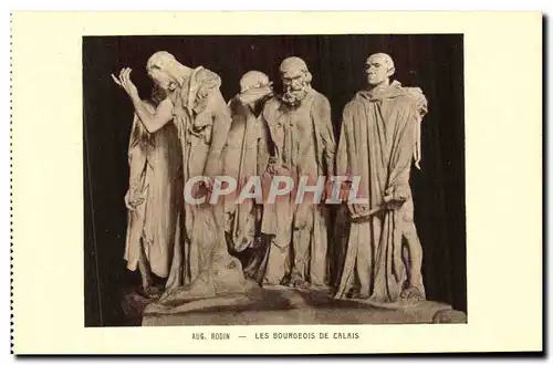 Cartes postales Rodin Les Bourgeois de Calais
