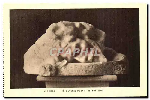 Cartes postales Rodin Tete Coupee De Saint Jean Baptiste
