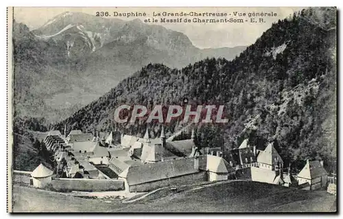 Cartes postales Dauphine La Grande Chartreuse Vue Generale Et Le Massif De Charmant som