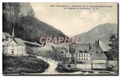 Cartes postales Dauphine Couvent De La Grande Chartreuse La Facade Du Cuvent