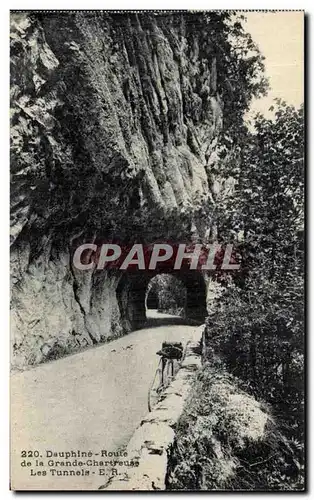 Ansichtskarte AK Dauphine Route De La Grande Chartreuse Les Tunnels