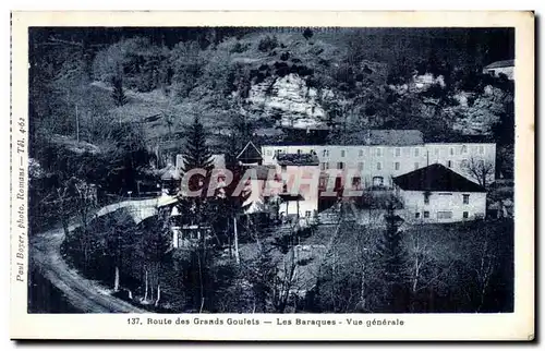 Cartes postales Route Des Grands Goulets Les Baraques Vue Generale