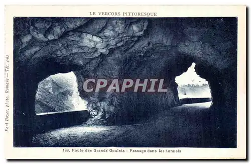 Ansichtskarte AK route Des Grands Glulets Passage Dans Les Tunnels