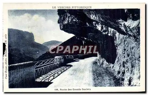 Cartes postales Le Vercors Pittoresque Route Des Grands Goulets