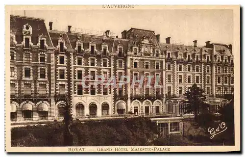 Cartes postales L&#39auvergne Royat Grand Hotel Majestic Palace