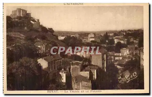 Cartes postales L&#39auvergne Royat La Vallee Et Le Paradis