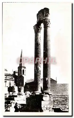 Ansichtskarte AK Arles Un Coin Du Theatre Antique Colonnes Corinthiennes