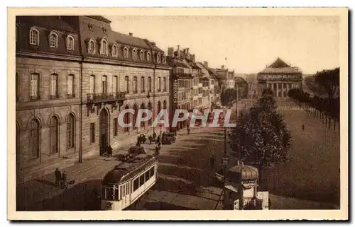 Ansichtskarte AK Strasbourg Place Broglie Tramway