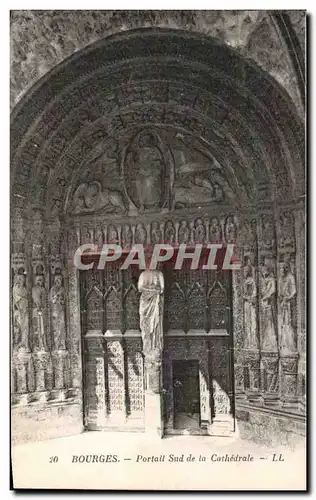 Cartes postales Bourges Portail Sud De La Cathedrale
