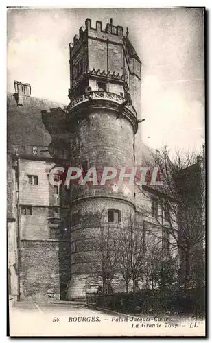 Cartes postales Bourges Palais Jacques Coeur La Grande Tour