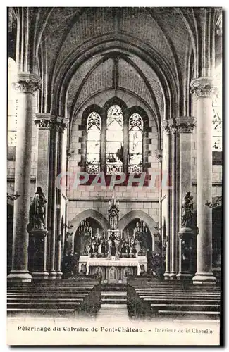 Cartes postales Pelerinage Du Calvaire De Pont Chateau Interieur De La Chapelle