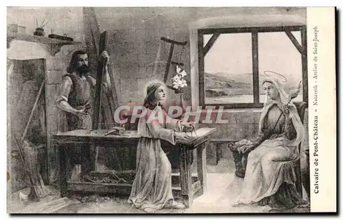 Ansichtskarte AK Calvaire De Pont Chateau Nazareth Atelier De Saint Joseph