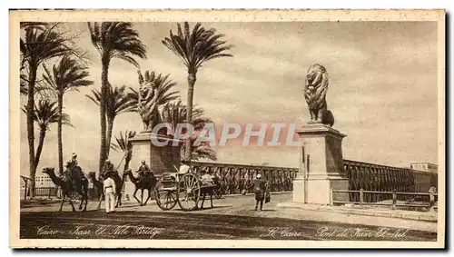 Ansichtskarte AK Egypte Le Caire Pont de Kasr et Nil