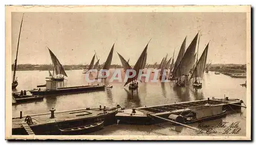 Cartes postales Egypte Le Caire Le Nil Bateaux