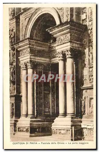 Cartes postales Certosa Di Pavia Facciata della Chiesa La Porta Maggiore