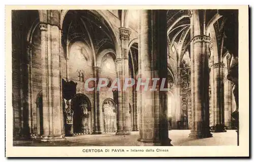 Ansichtskarte AK Certosa Di Pavia Interno della Chiesa
