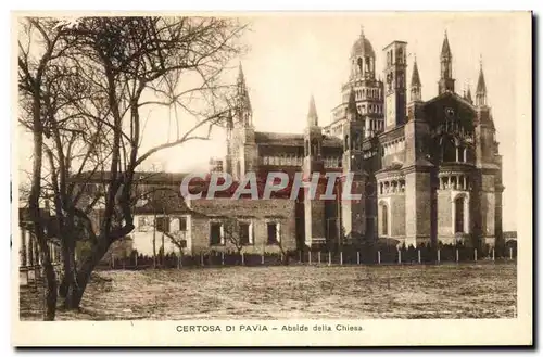 Ansichtskarte AK Certosa Di Pavia Abside della Chiesa