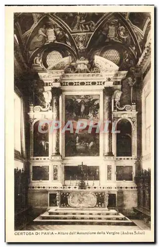 Cartes postales Certosa Di Pavia Altare dell&#39Assunzione della Vergine