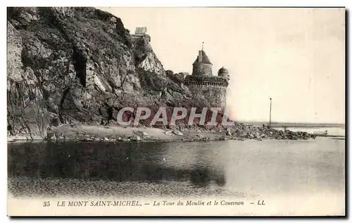 Cartes postales Le Mont Saint Michel La Tour du Moulin et le Couesnon