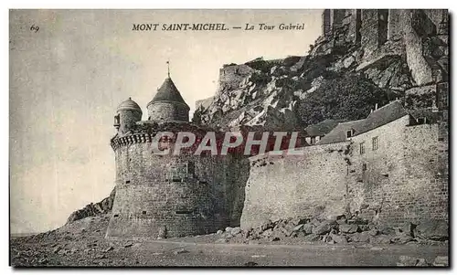 Ansichtskarte AK Mont Saint Michel La Tour Gabriel