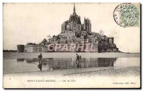 Cartes postales Mont Saint Michel Cote de l'Est Pecheurs