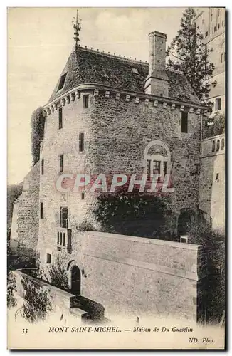 Cartes postales Mont Saint Michel Maison de Du Guesclin