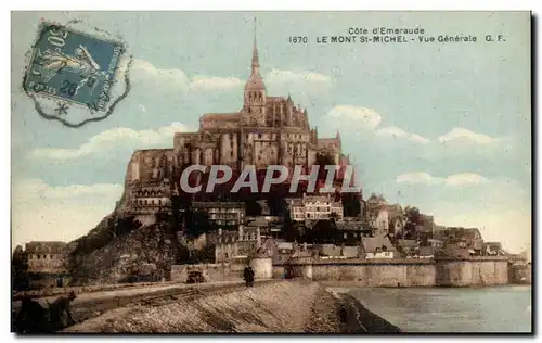 Cartes postales Cote d&#39Emeraude Le Mont St Michel Vue Generale