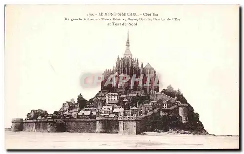 Cartes postales Le Mont Saint Michel Cote Est